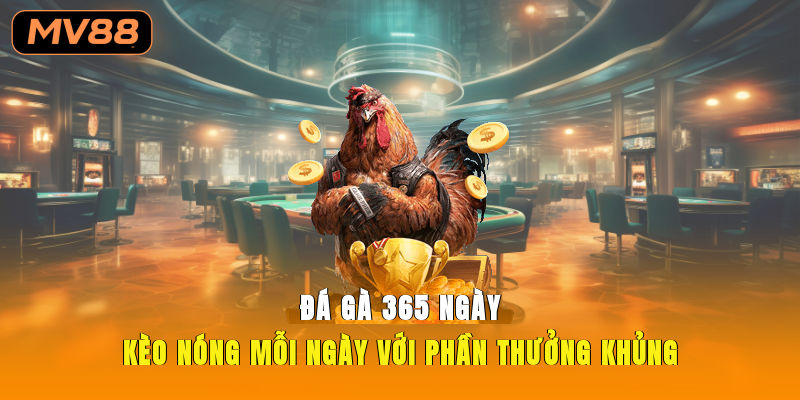 Đá Gà 365 Ngày Kèo Nóng Mỗi Ngày Với Phần Thưởng Khủng